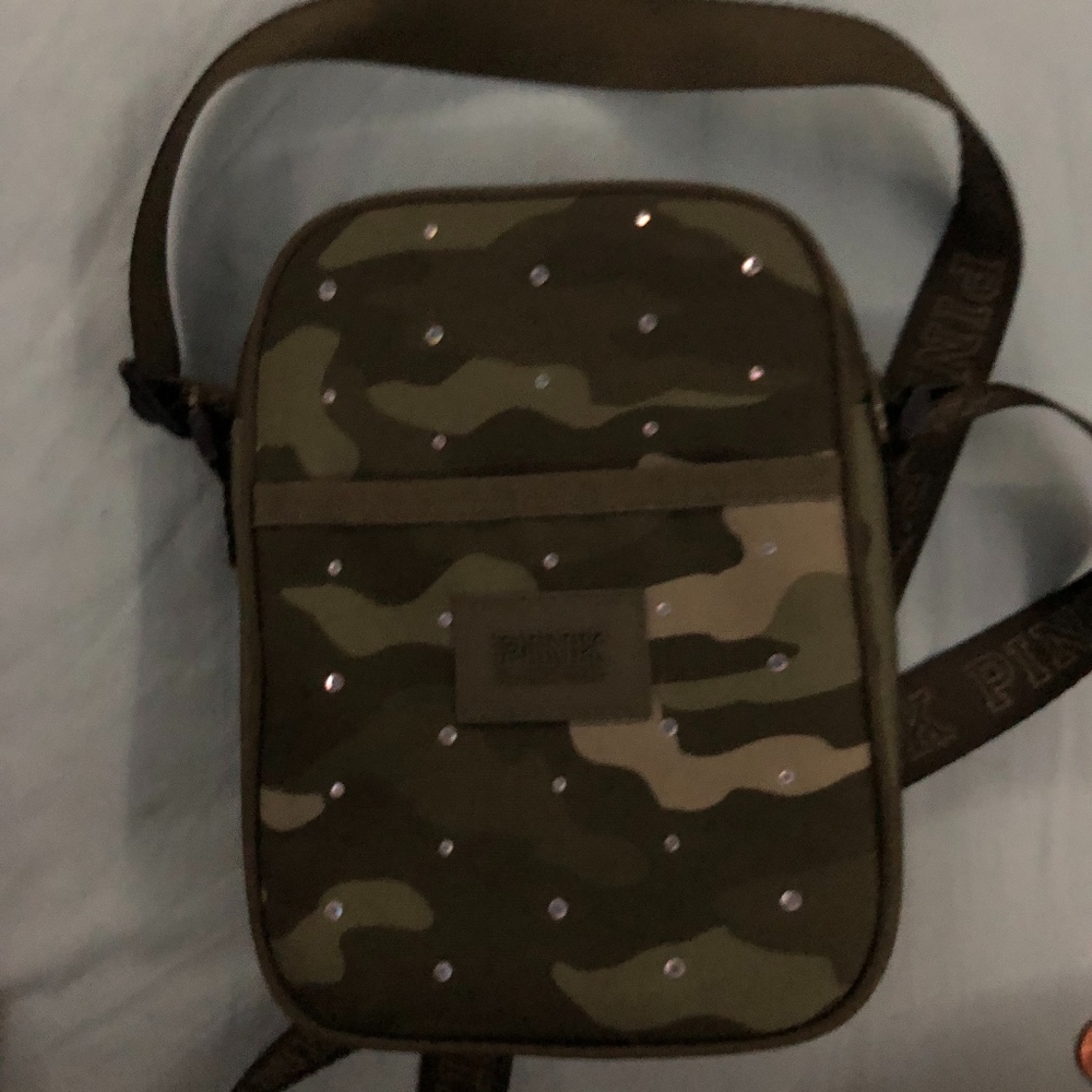 Pink Camo Bling Crossbody Fanny Pack